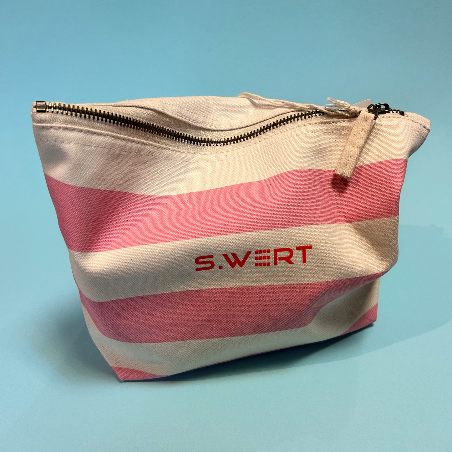 Necessaire: Berlin Herz Streifen pink