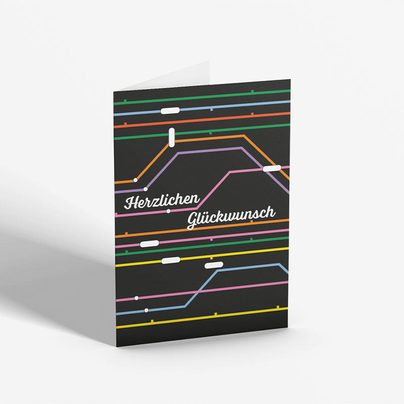 Klappkarte: Glückwunsch
