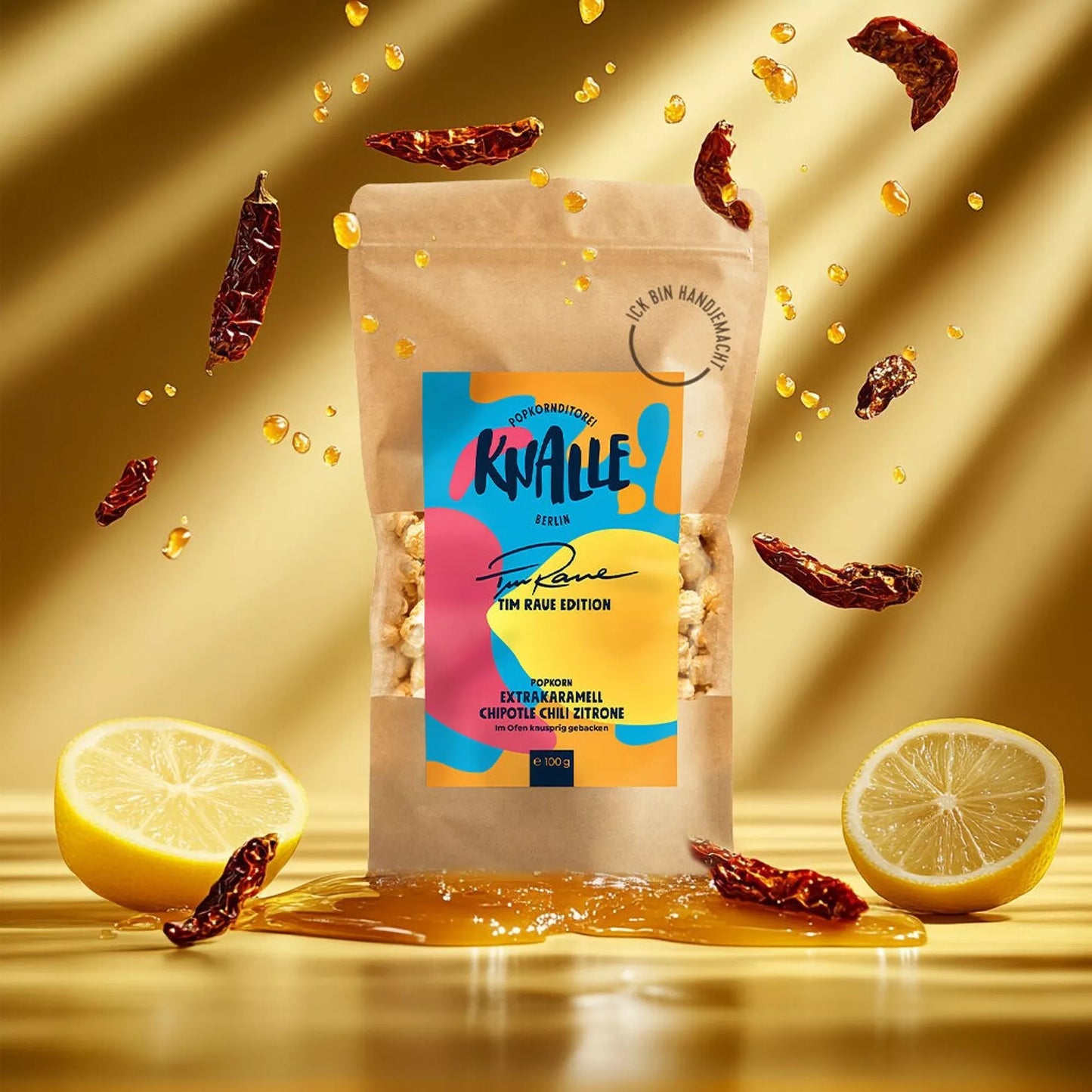 Knalle Popcorn – Extrakaramell Chili Zitrone