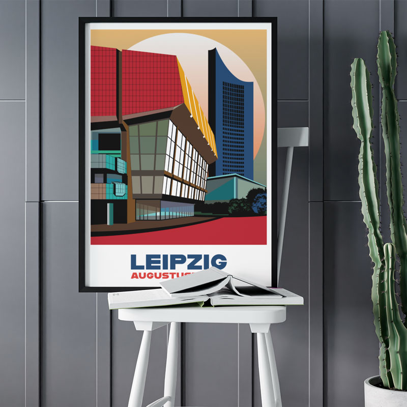 Leipzig Poster: Augustusplatz