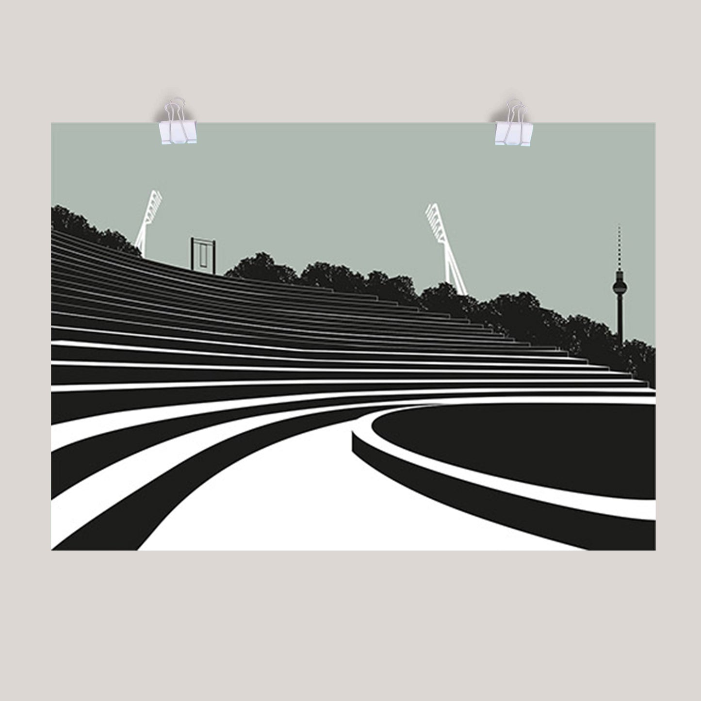 Berlin Poster: Mauerpark Minimal