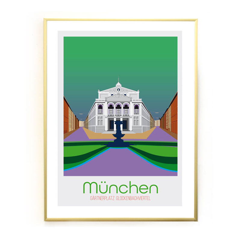 München Poster: Gärtnerplatz