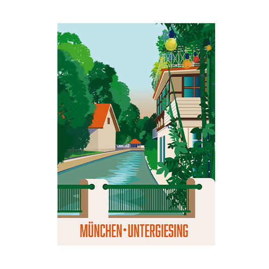 Postkarte: München Untergiesing