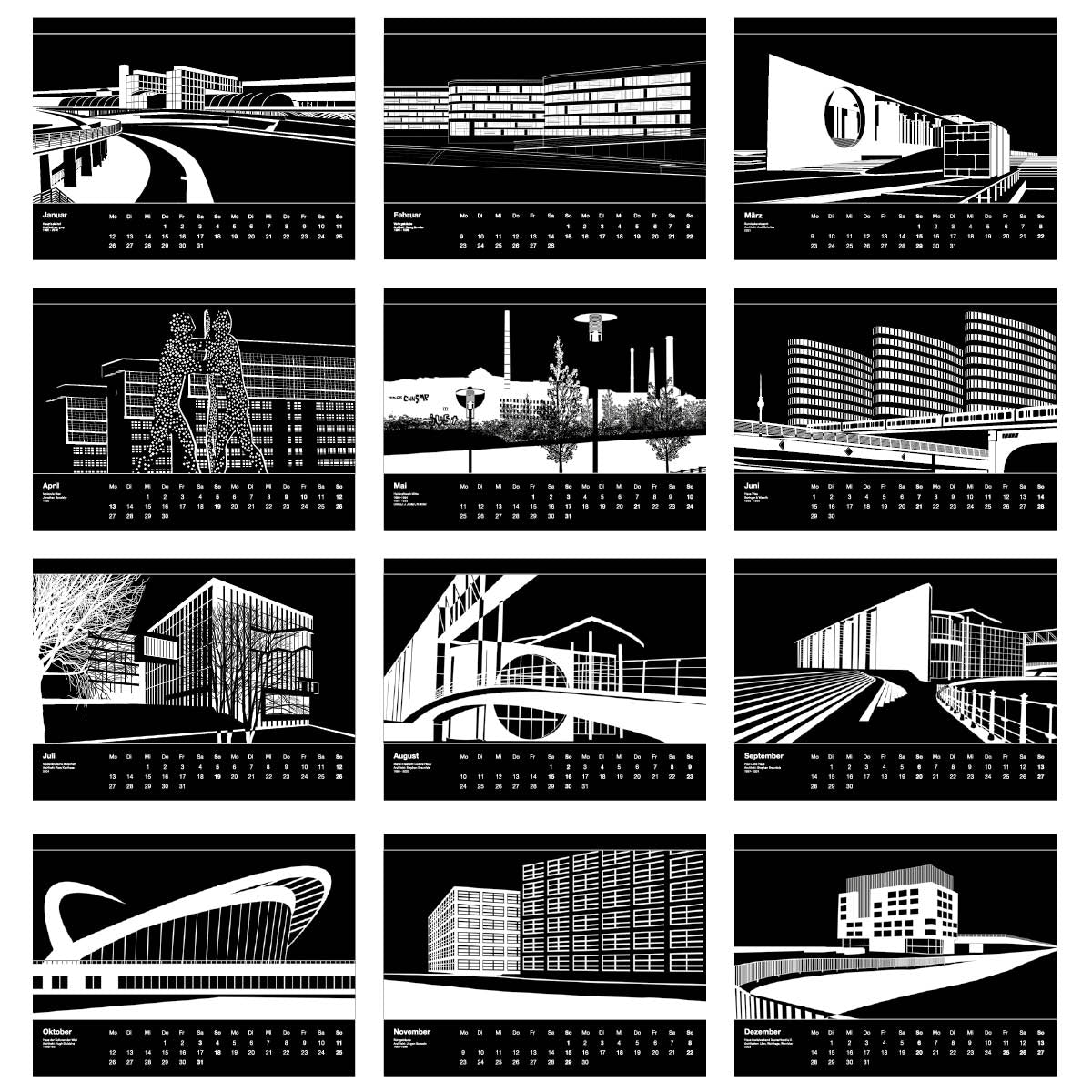 Berlin Kalender 2009: Spreepanorama