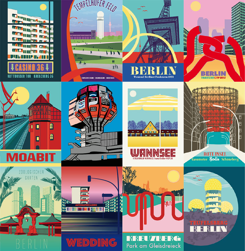 Postcard set: West Berlin