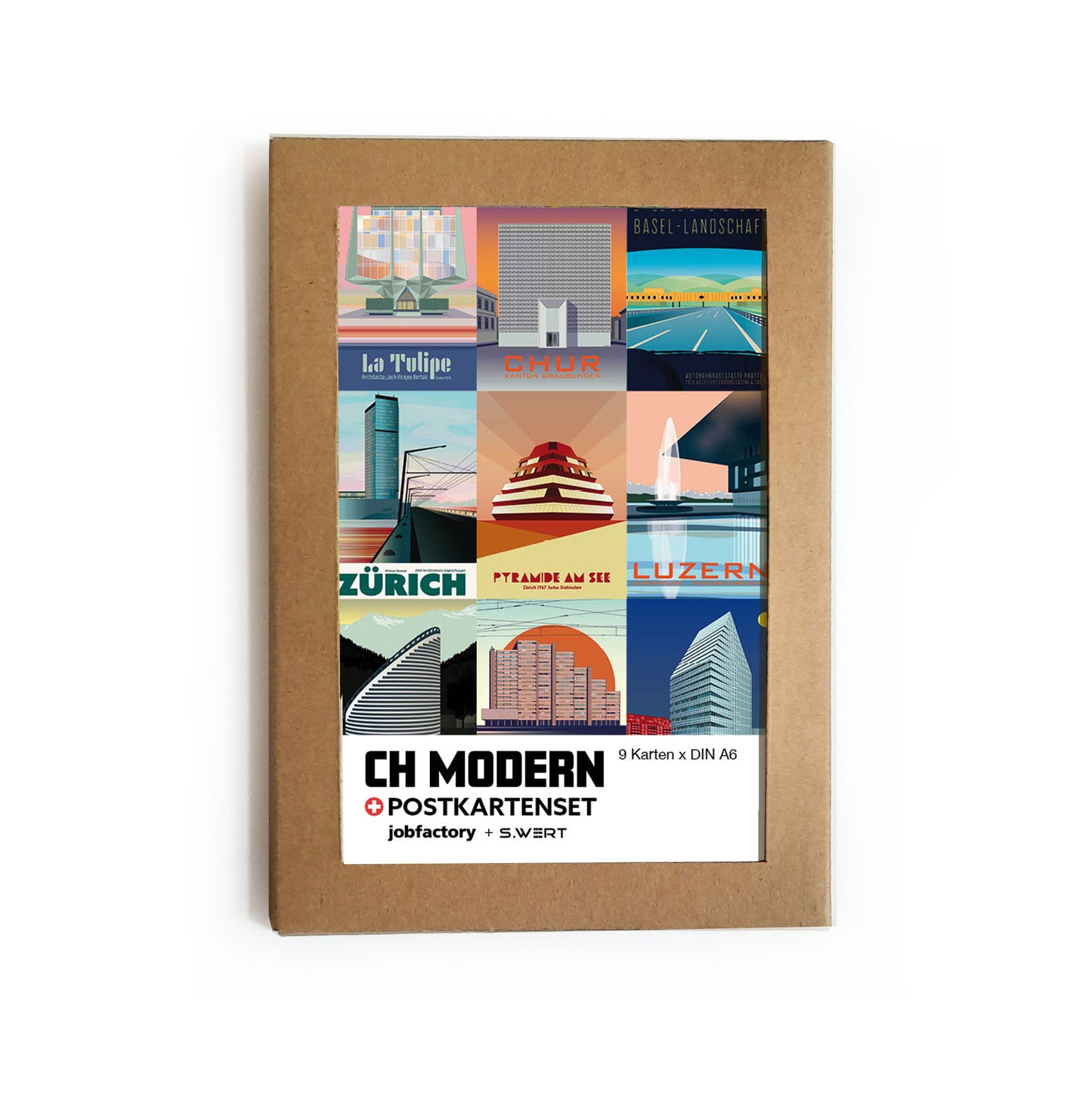 Postkartenset: Schweiz Modern