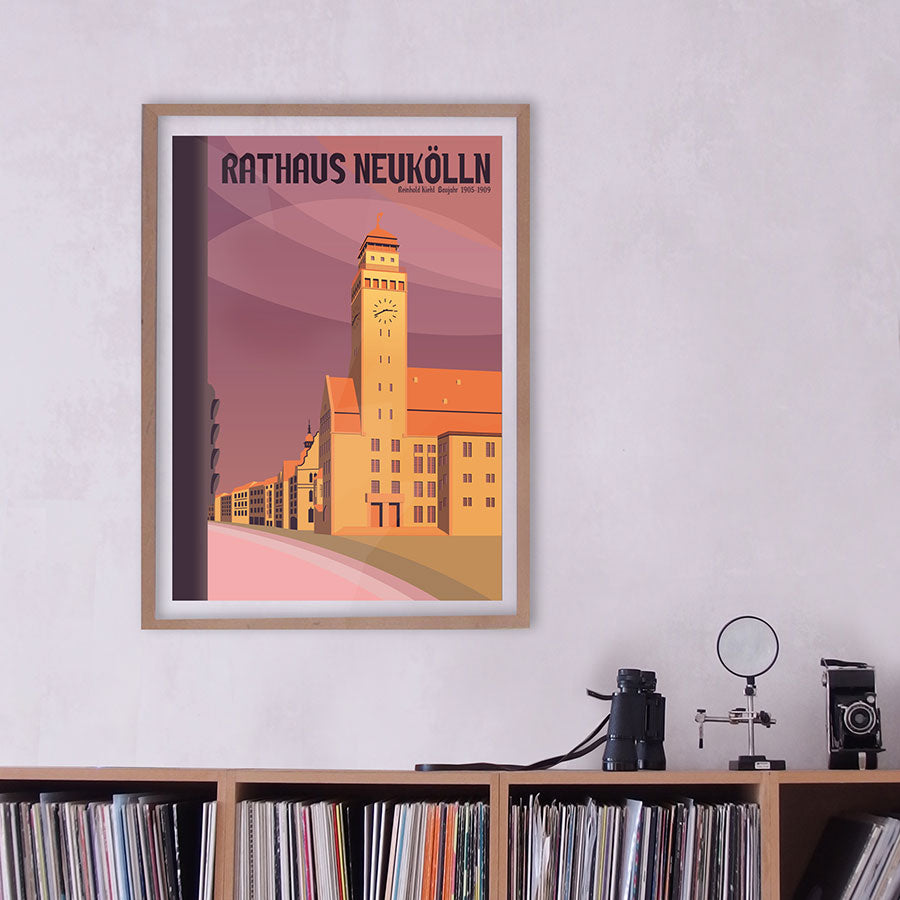 Berlin Poster: Rathaus Neukölln