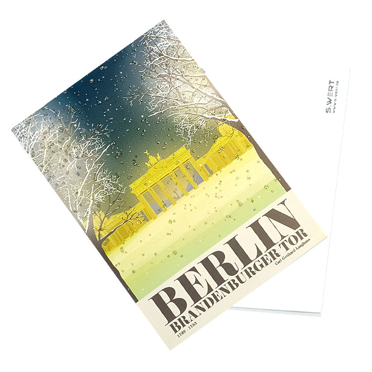 Postkarte: Brandenburger Tor Winterzauber