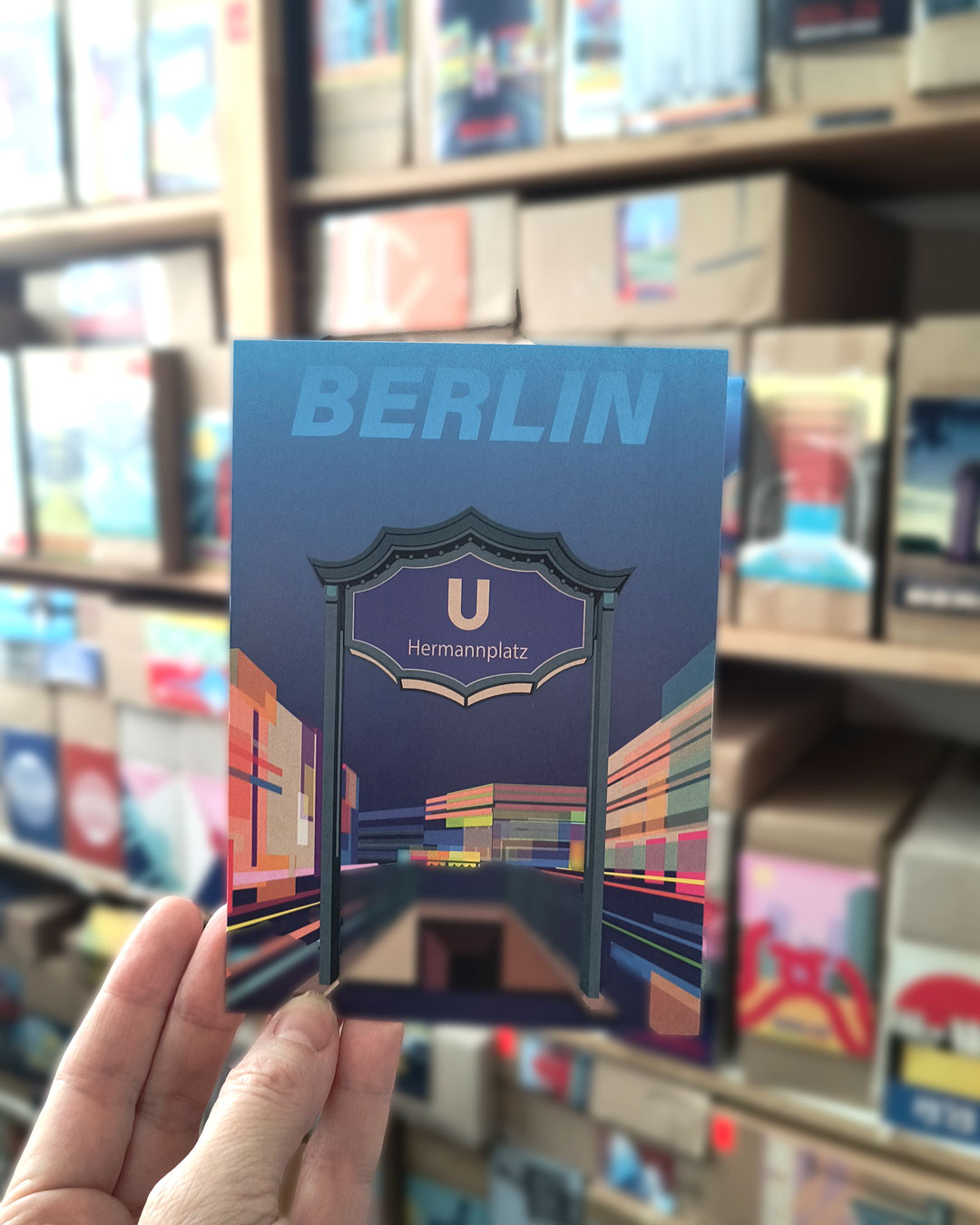 Postkarte: Hermannplatz