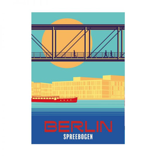 Postcard: Berlin Spree Bend
