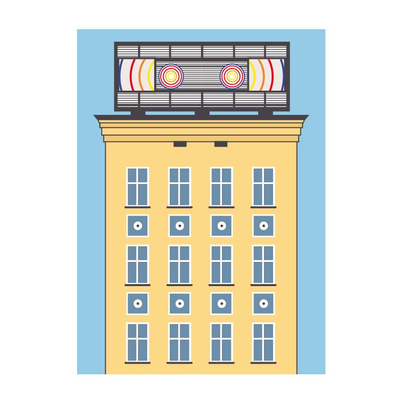 Postkarte: Sternradio Greifswalder Str.
