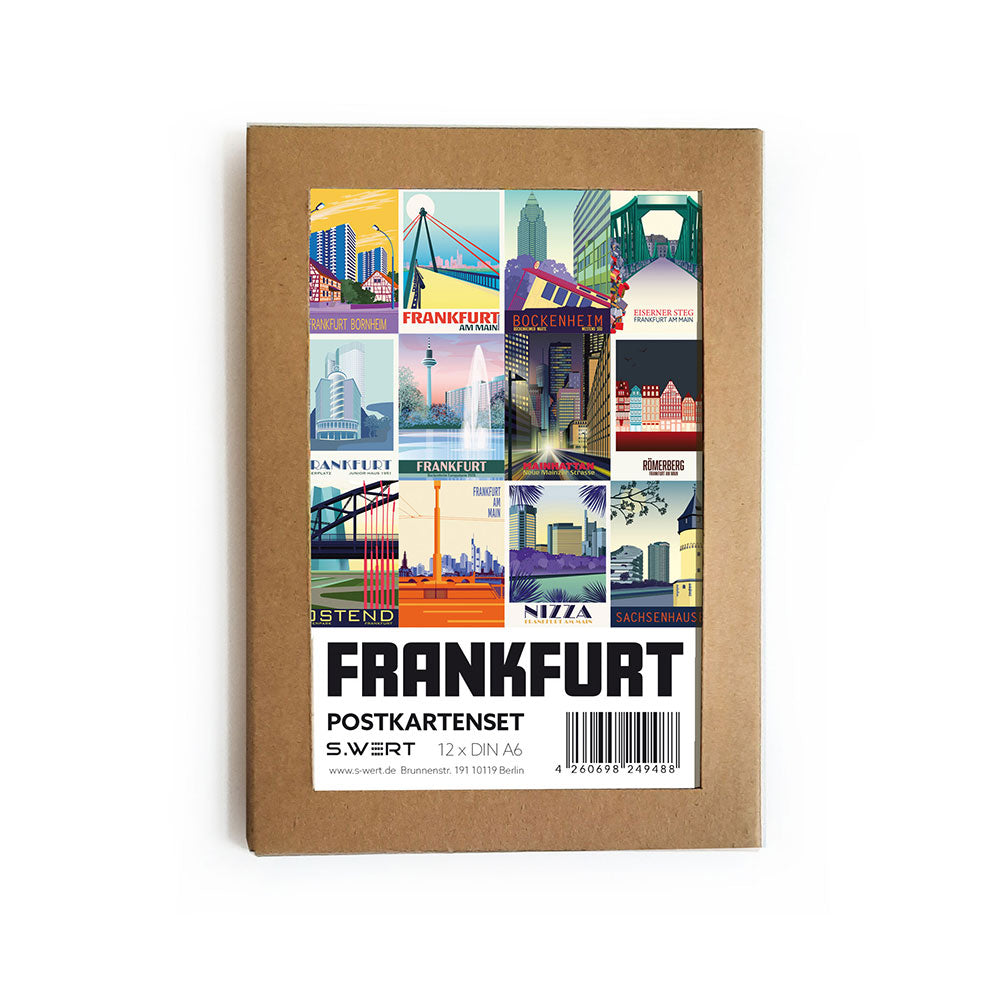 Postcard set Frankfurt