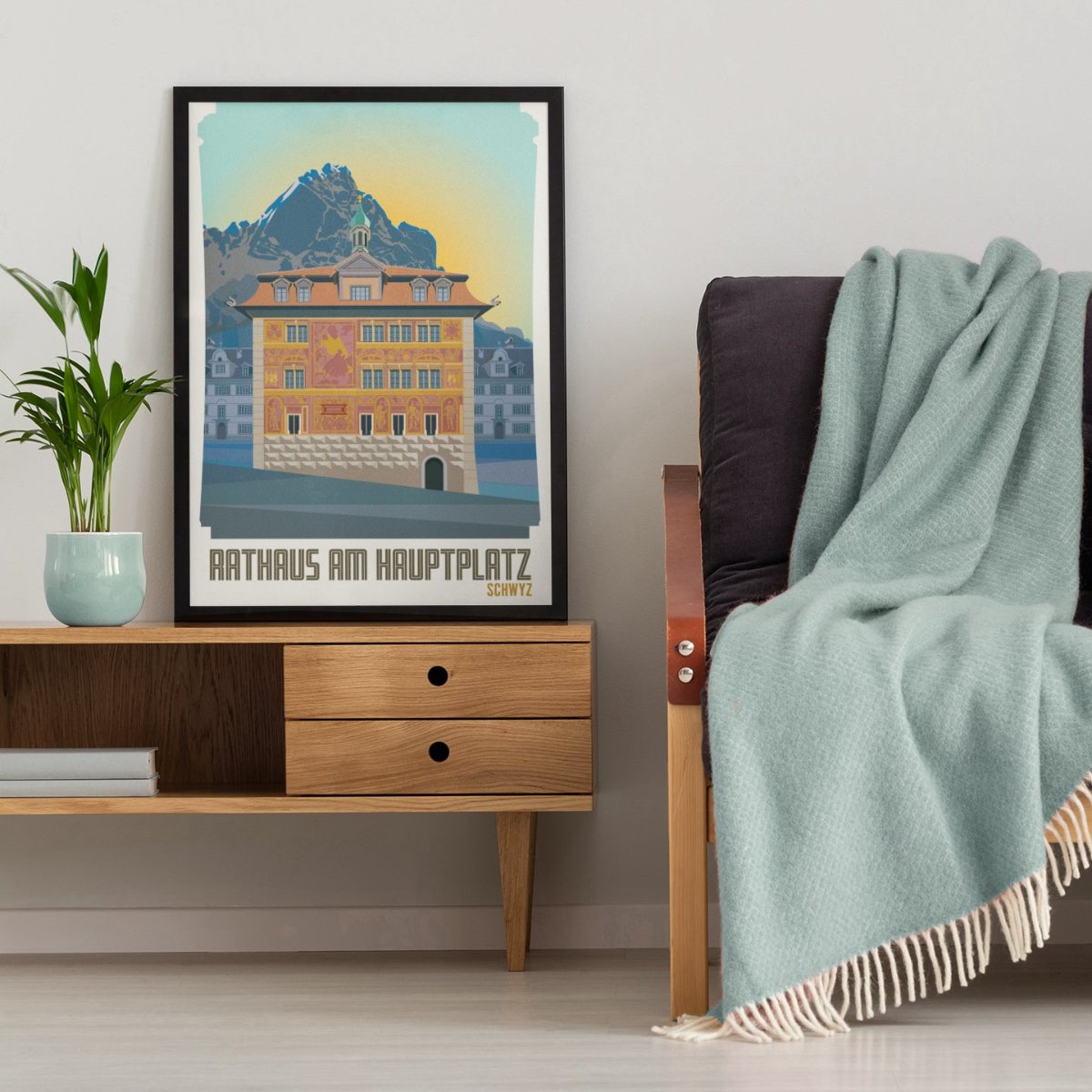 Schwyz Poster: Rathaus