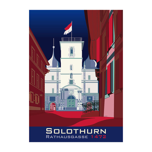 Postkarte: Solothurn Rathaus
