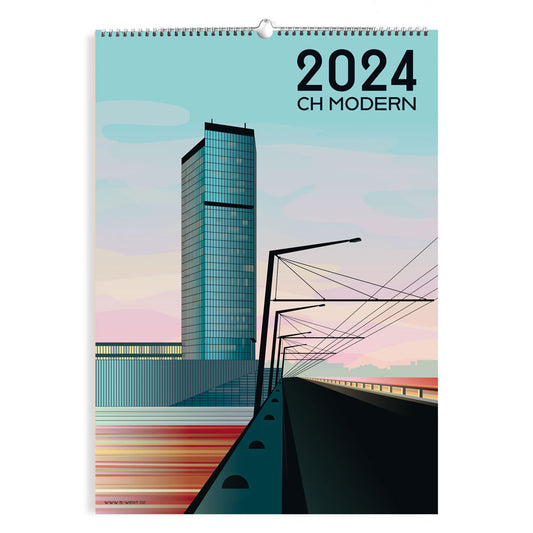 Switzerland calendar 2024: CH modern 