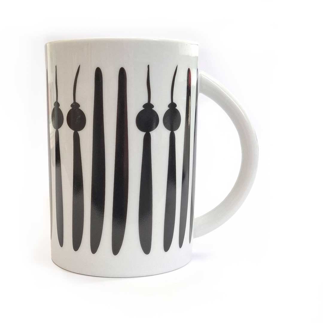 Tasse Berlin Fernsehturm Illustration: Eine Tasse mit einer stilvollen Illustration des Berliner Fernsehturms, perfekt für den täglichen Kaffee oder Tee.