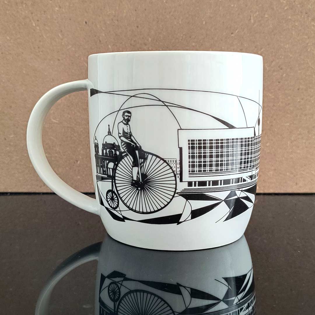 Tasse: Berlin Ost schwarz