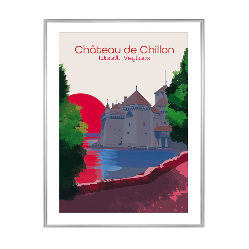 Waadt Poster: Schloss Chillon