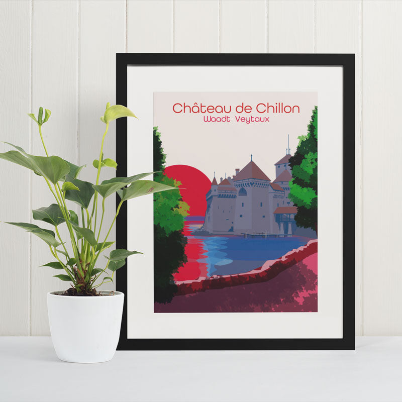 Waadt Poster: Schloss Chillon