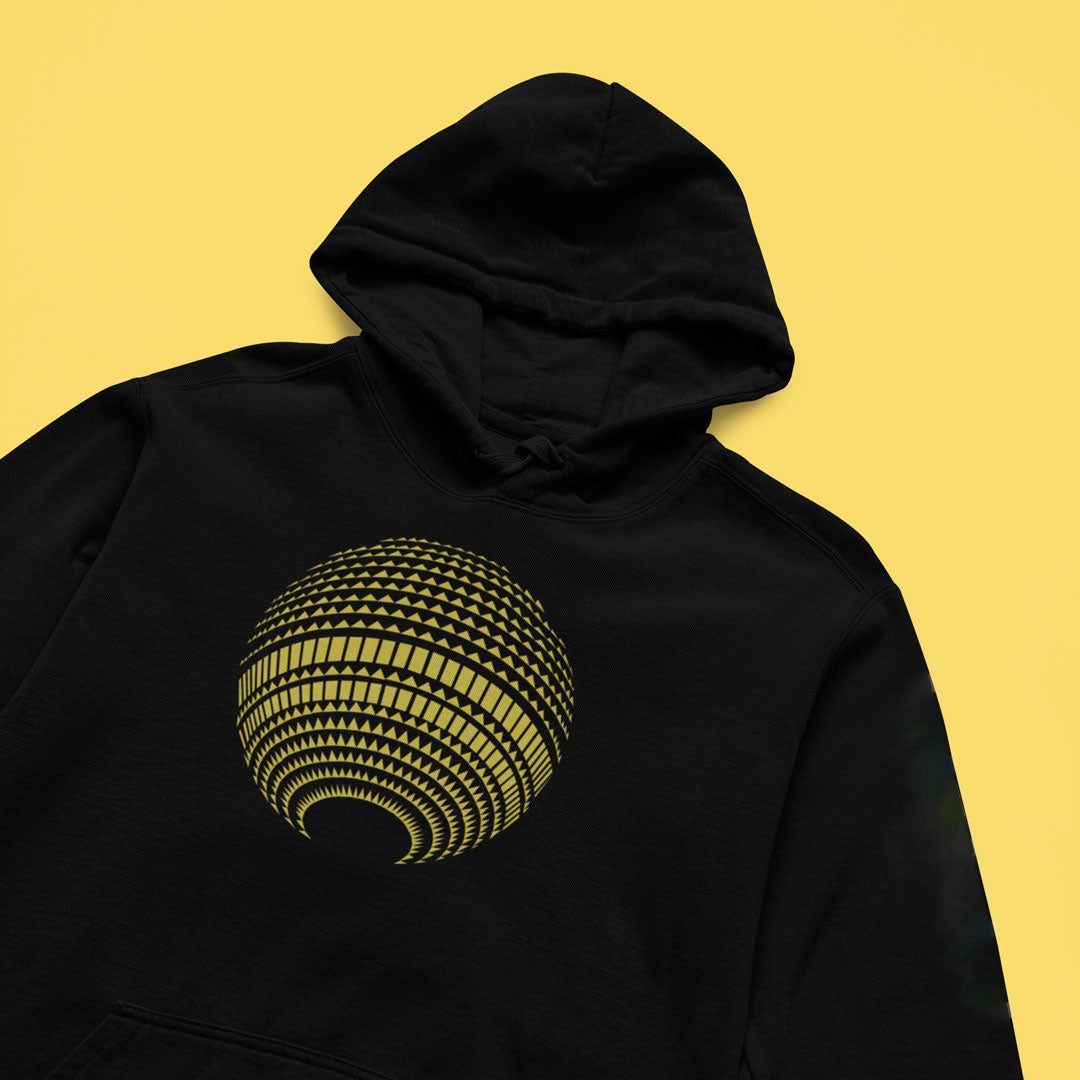 Berlin Cotton Hoodie: Fernsehturm Disco gold