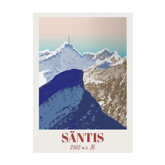 Schweiz Magnet: Appenzeller Alpen Säntis