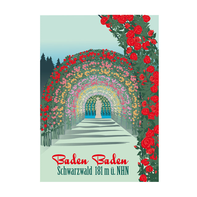 Postkarte: Baden Baden