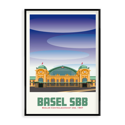 Basel Poster: Basel- SBB