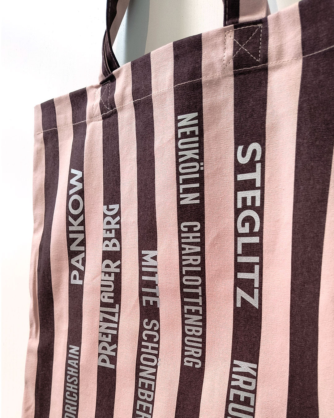 Baumwolltasche Berliner Kieze mokka-creme