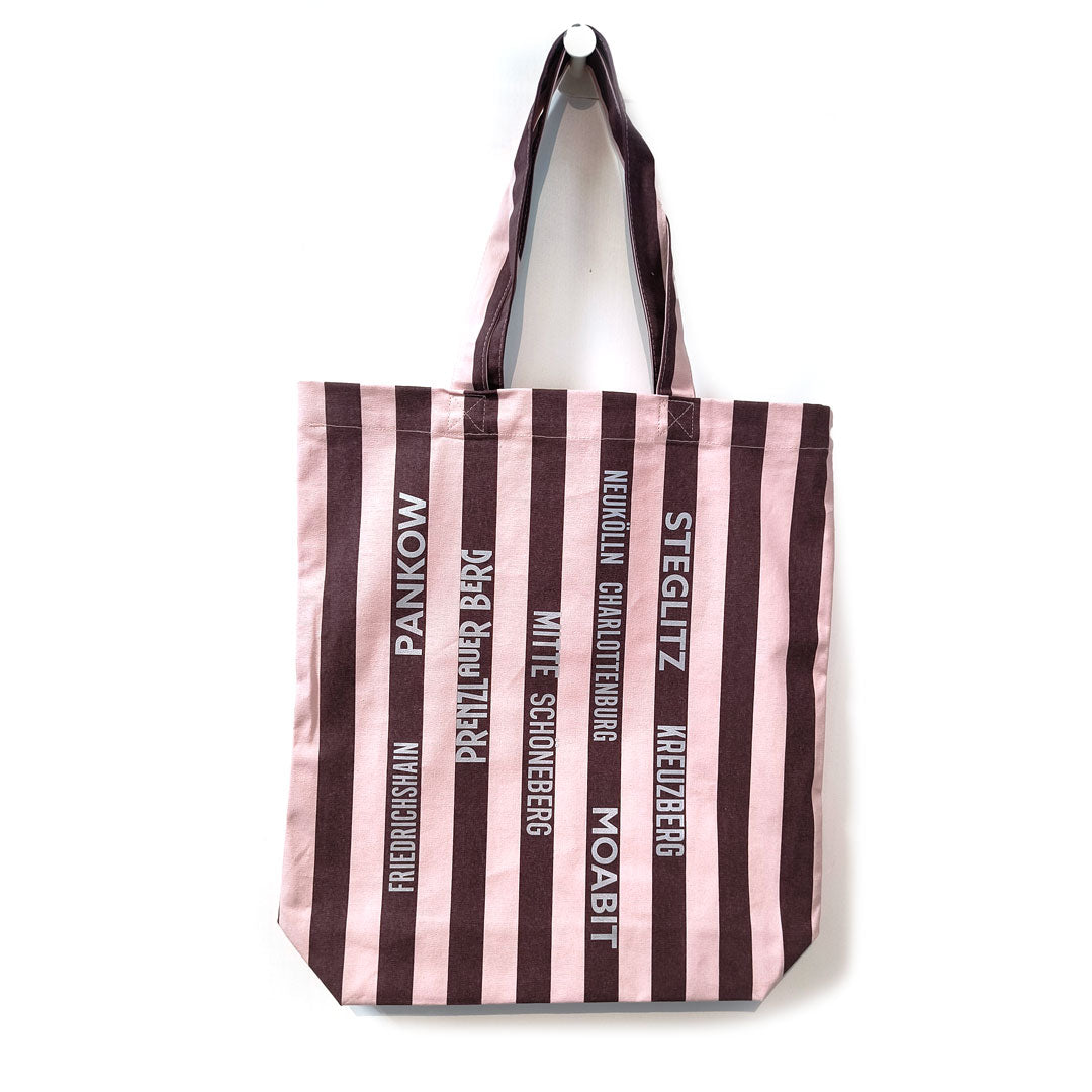 Baumwolltasche Berliner Kieze mokka-creme