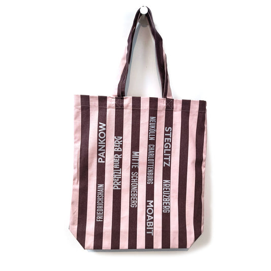 Baumwolltasche Berliner Kieze mokka-creme