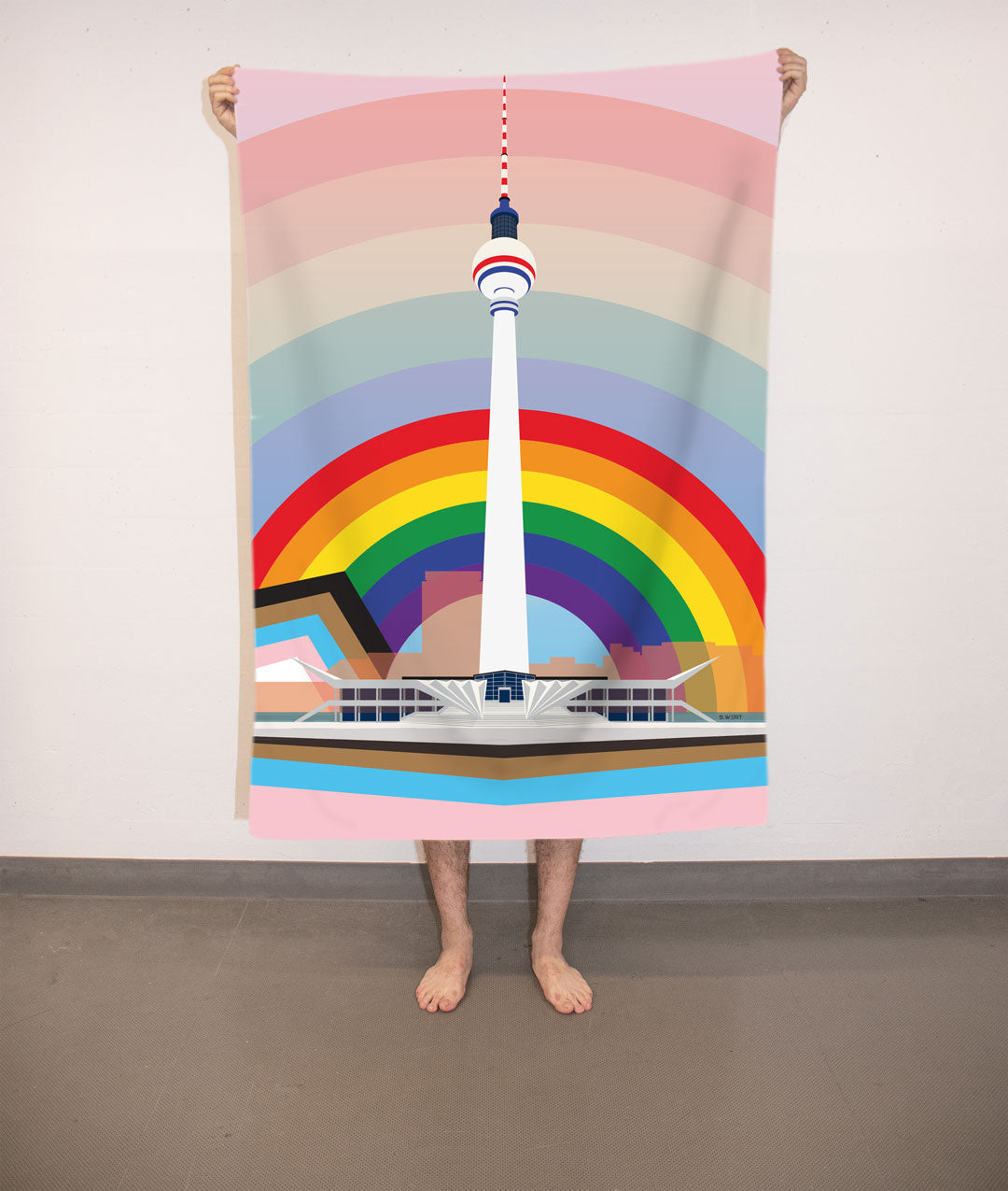 XL Badetuch Berlin Fernsehturm Pride