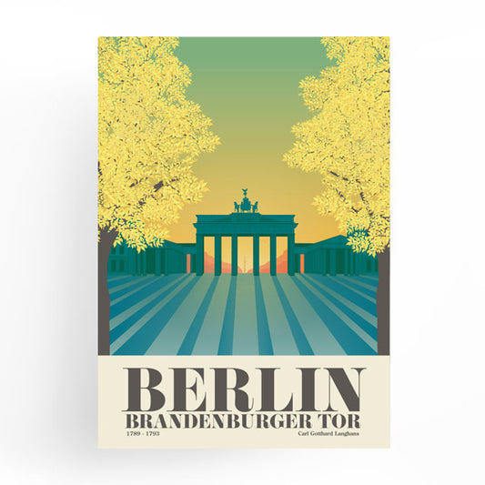 Postkarte: Brandenburger Tor