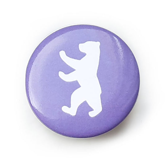 Button: Berliner Bär lila