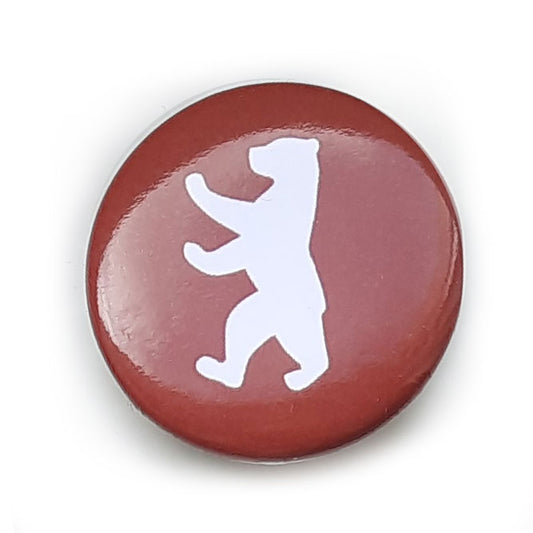 Button: Berliner Bär rost