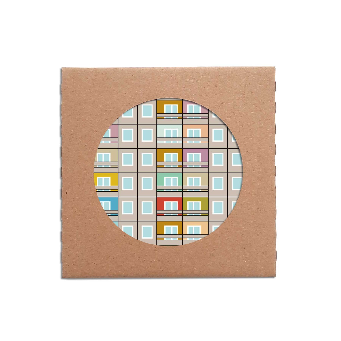 Coaster Set: Colorful Plate