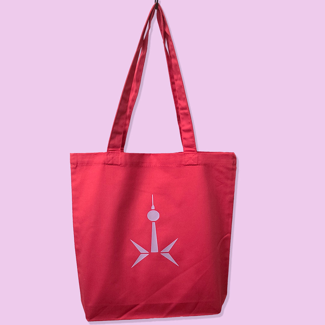 Berlin Bag: Fernsehturm Rakete pink violet