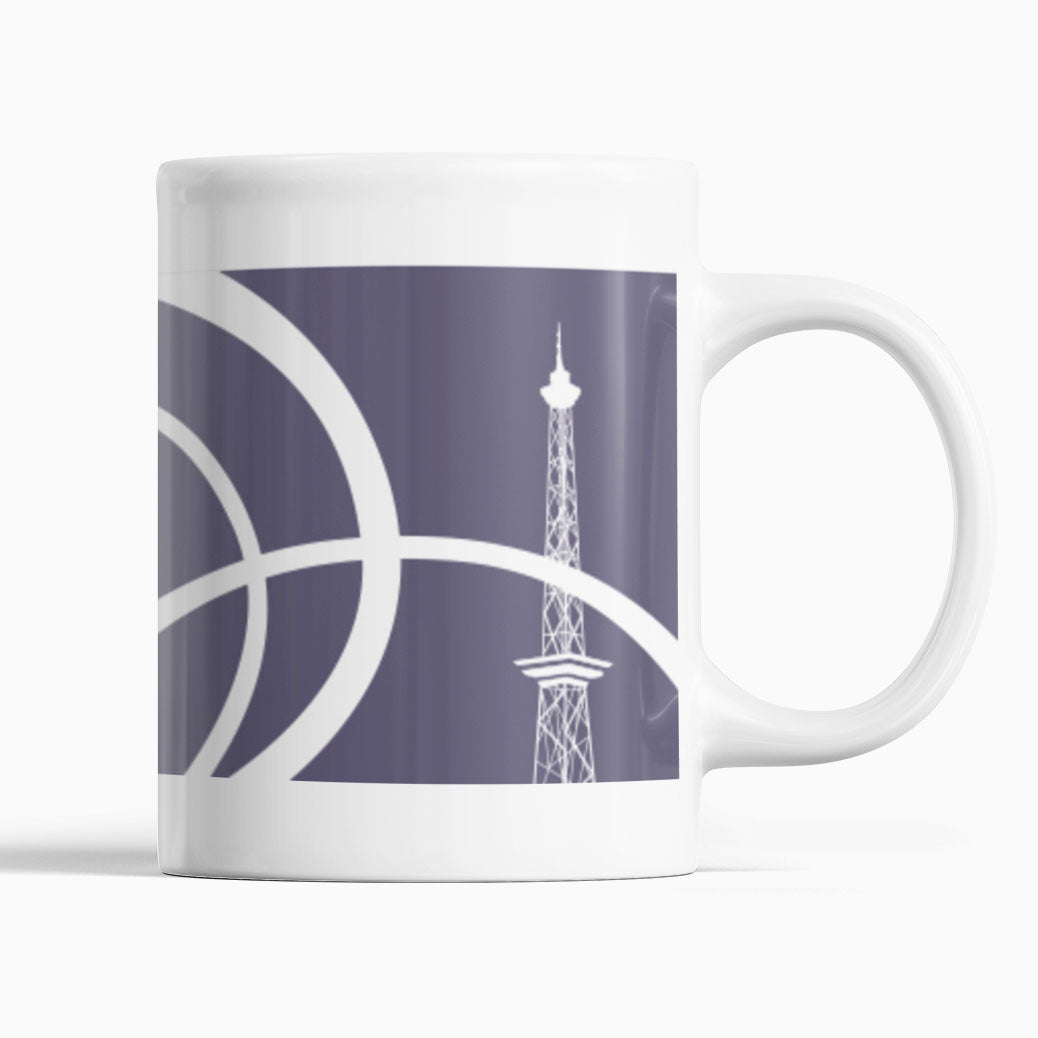 Cup: radio tower