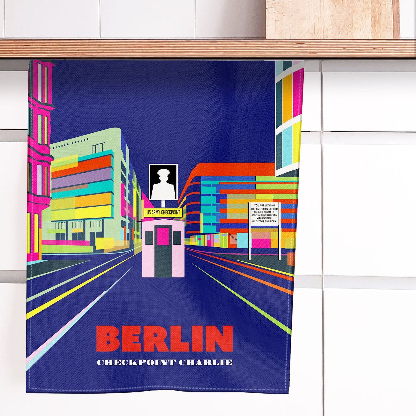 Geschirrtuch: Checkpoint Charlie