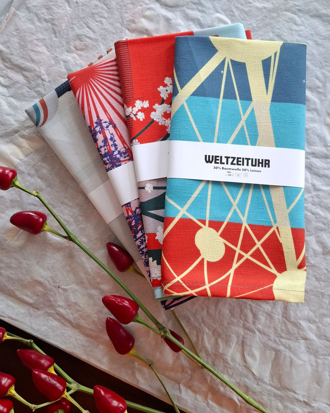 Geschirrtuch: Weltzeituhr