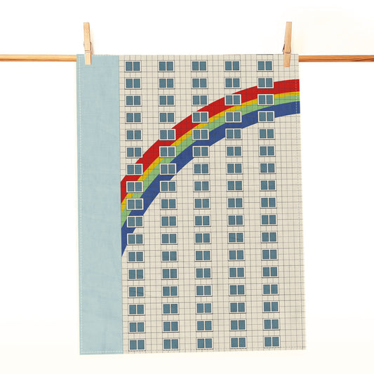 Geschirrtuch: Regenbogenhaus