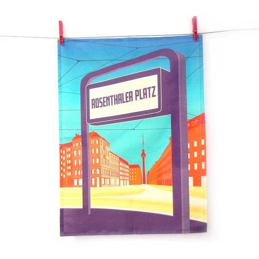 Tea towel: Rosenthaler Platz