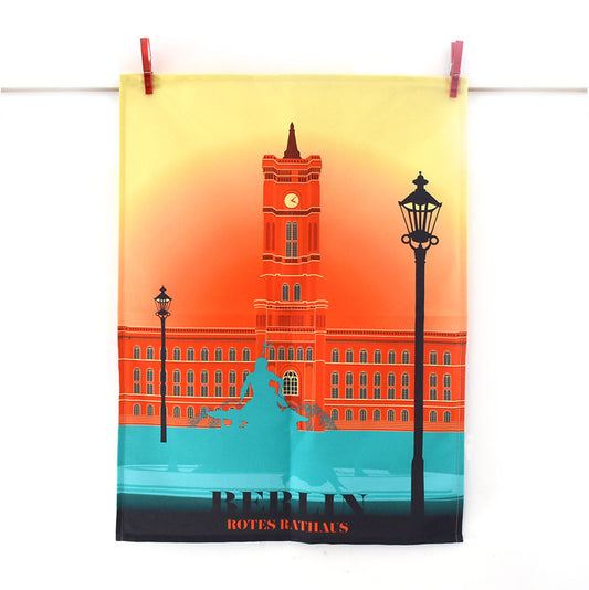 Tea Towel: Red Town Hall