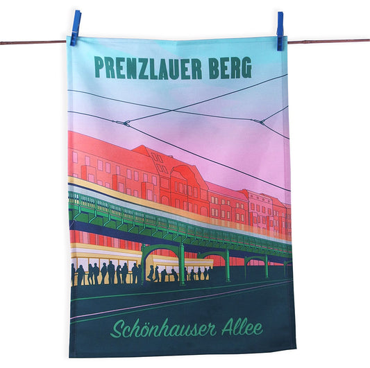 Tea towel: Schönhauser Allee