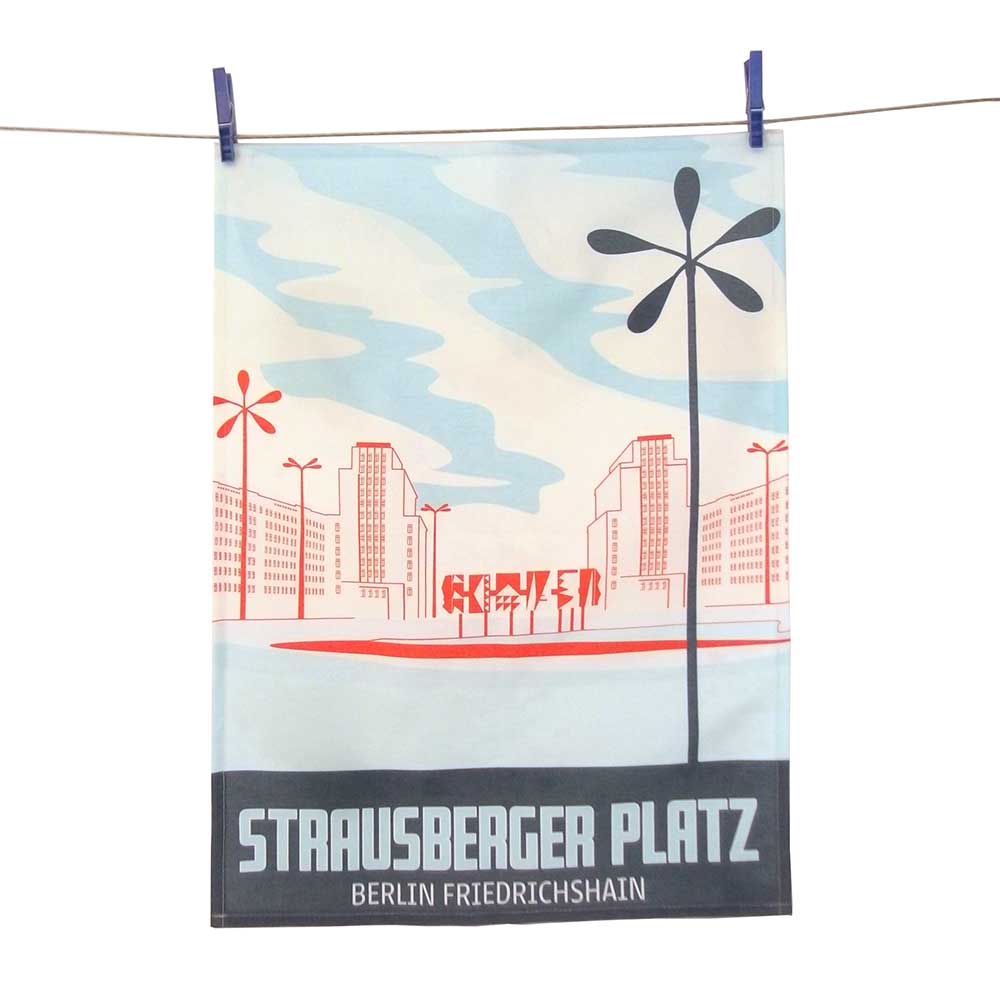 Tea towel: Strausberger Platz