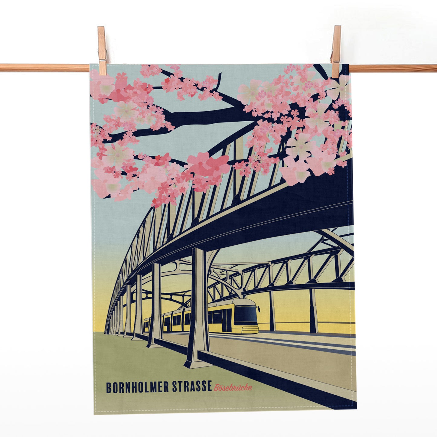 Tea towel: Bornholmer Strasse