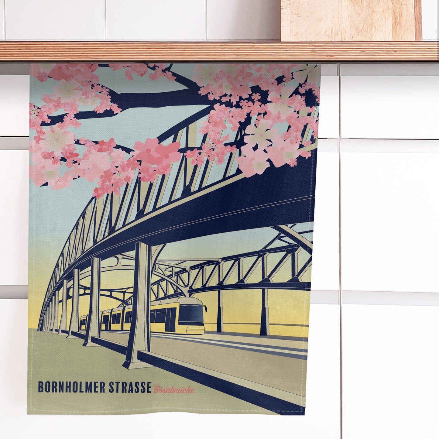 Tea towel: Bornholmer Strasse