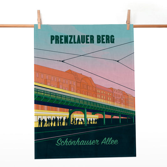 Berlin Geschirrtuch: Schönhauser Allee