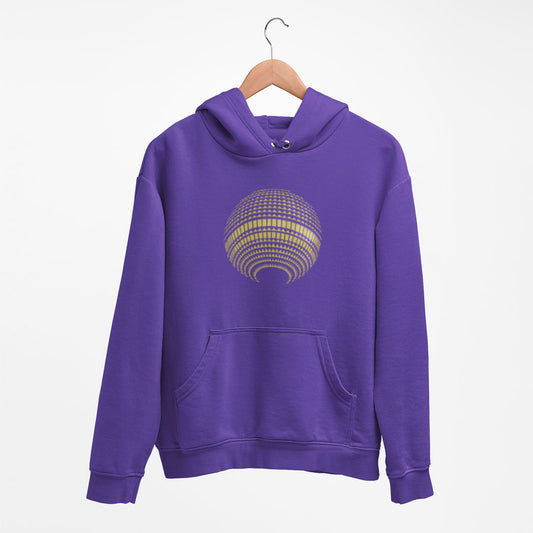 Hoodie: Berliner Fernsehturm Disco violet gold