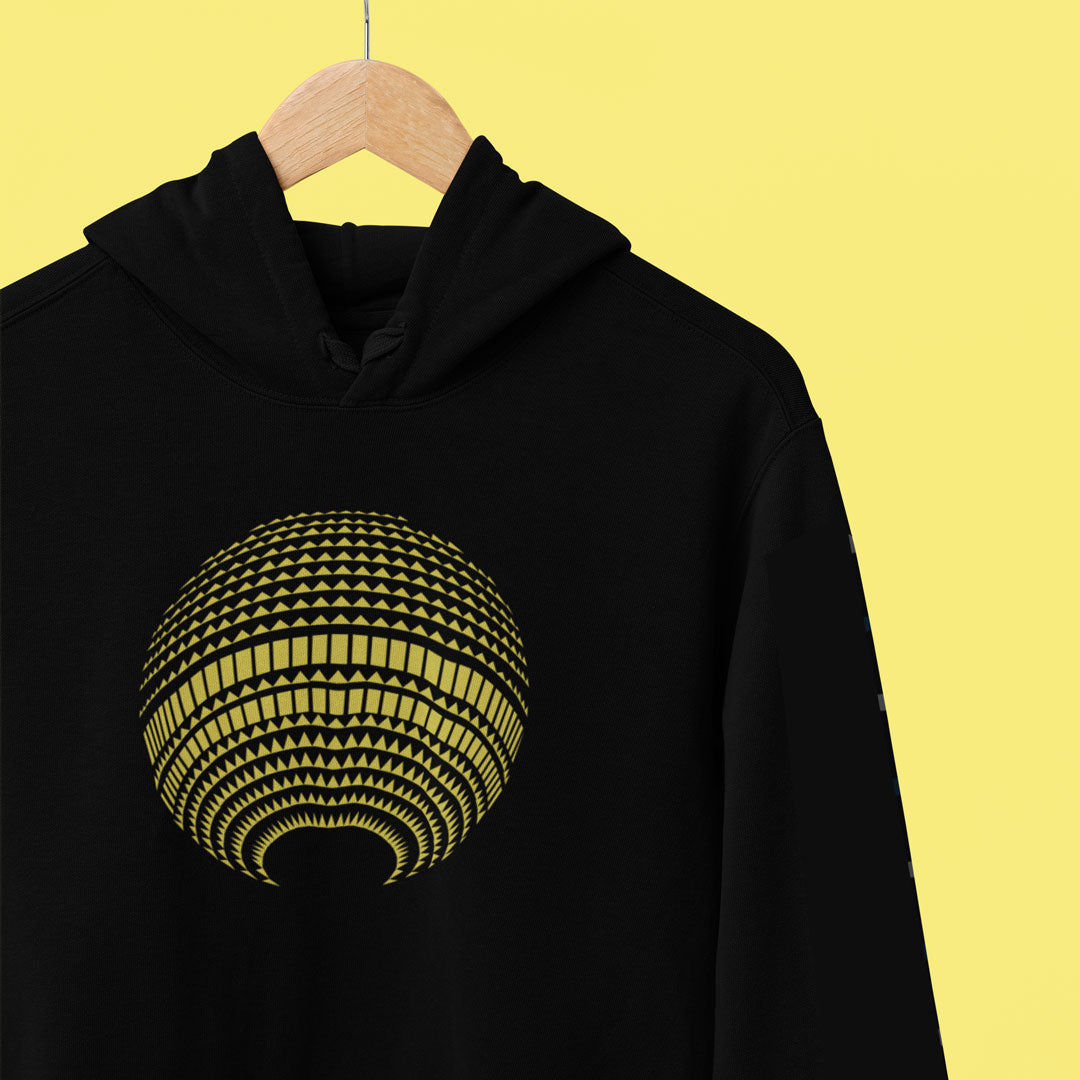 Berlin Cotton Hoodie: Fernsehturm Disco gold