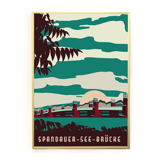 Berlin Poster: Spandauer-See-Brücke